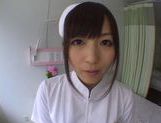 Nice teen Yuu Asakura wild nurse in pantyhose gets facial picture 14