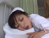 Nice teen Yuu Asakura wild nurse in pantyhose gets facial picture 152