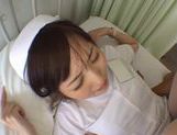 Nice teen Yuu Asakura wild nurse in pantyhose gets facial picture 168