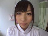 Nice teen Yuu Asakura wild nurse in pantyhose gets facial picture 16