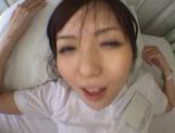 Nice teen Yuu Asakura wild nurse in pantyhose gets facial picture 171