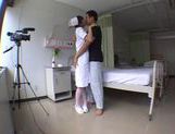 Nice teen Yuu Asakura wild nurse in pantyhose gets facial picture 21