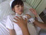 Nice teen Yuu Asakura wild nurse in pantyhose gets facial picture 30