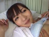 Nice teen Yuu Asakura wild nurse in pantyhose gets facial picture 37