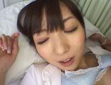Nice teen Yuu Asakura wild nurse in pantyhose gets facial picture 41