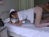 Nice teen Yuu Asakura wild nurse in pantyhose gets facial picture 67