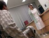 Hot Japanese nympho Anna Noma rides dick of her patient
