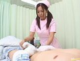 Manaka Kazuki Asian nurse gives hot blowjob picture 11