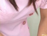 Manaka Kazuki Asian nurse gives hot blowjob picture 4