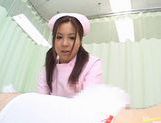 Manaka Kazuki Asian nurse gives hot blowjob picture 8