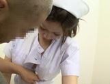 Lusty Japanese nurse licks ass and deepthroats her lover?s ramrod picture 20