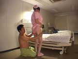 Japanese nurse Yuu Asakura doggystyle with cum on her face picture 25