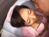 Japanese nurse Yuu Asakura doggystyle with cum on her face picture 89