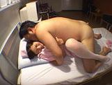 Japanese nurse Yuu Asakura doggystyle with cum on her face picture 91