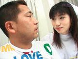 Young and hot nurse Saki Budou makes sure her patient is happy picture 17