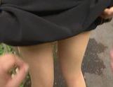 Sexy teen Ai Komori gives a great POV blowjob outdoors picture 20