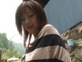 Sexy teen Ai Komori gives a great POV blowjob outdoors picture 31