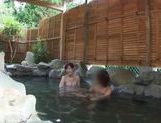 Japanese AV Model is an arousing milf in the outdoor baths