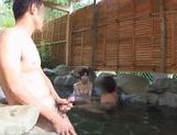 Sexy Japanese AV Model in hot outdoor action with a nice rear fuck
