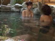 Japanese AV Model is an arousing milf in the outdoor baths