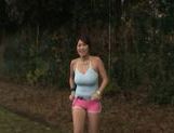 Yuka Nishii Hot Asian babe has outdoor sex picture 11