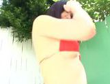 Hot MILF Ayano Umemiya Takes Off Her Bikini To Fuck Outdoors picture 14