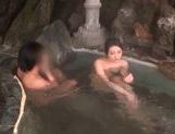 Naughty Japanese AV Model enjoys an outdoor bath with partner picture 26