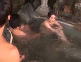 Naughty Japanese AV Model enjoys an outdoor bath with partner picture 27