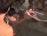Naughty Japanese AV Model enjoys an outdoor bath with partner picture 28