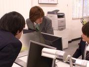 Kokone Mizutani hot office milf gets a rough ride and sucks cock