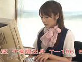 Naughty Office MILF Yui Hoshino Sucks Dick During Work