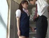 Naughty Office MILF Yui Hoshino Sucks Dick During Work
