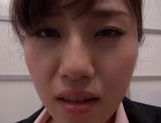 Azumi is a hot Asian office lady giving a hot blowjob picture 52