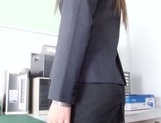 Leggy office lady Nozomi Yui gets seduced and enjoys hot copulation picture 30