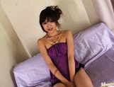 Sexy teen Rika Hayama wears sexy lingerie and gets come toying. picture 1