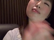 Hot teen gets her preety face creamed