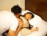 Japanese schoolgirl tries a tasty dick first thing in the morning picture 24