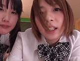 Japanese schoolgirls are being naughty picture 151
