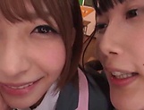 Japanese schoolgirls are being naughty picture 15