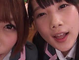 Japanese schoolgirls are being naughty