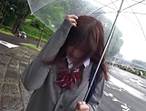 Adorable schoolgirl is into a foursome