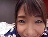 Kawakami Nanami performs a cute blowjob picture 21