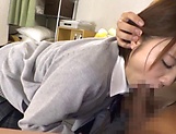 Amazing Japanese girl ends porn play with cum on ass picture 52