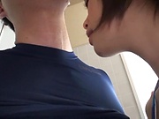Uchida Atsuko is more than glad to jerk off a dick
