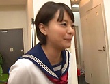 Cutie Aoyama Mirai in smiles after a nice fuck picture 11