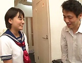 Cutie Aoyama Mirai in smiles after a nice fuck picture 16