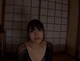 Hot Asian babe Ayane Suzukawa shows her wet hairy cunt picture 12