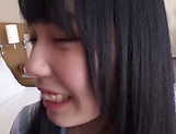 Hot Japanese schoolgirl got an ass lick picture 12