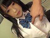 Savoury Japanese teen Kirari Sena gets cum on her face picture 51