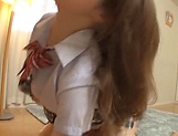 Cute Japanese teen expertly gives a mind blowing handjob picture 19